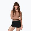 Body treningowe Damen Girlfriend Collective Ava Scoop Back brownie