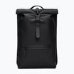 Rains Rucksack Rolltop W3 13 l urbaner Rucksack schwarz