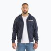 Herren Pitbull Athletic Logo Kapuzen-Nylonjacke dunkle marineblau