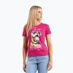 Shirt Damen Pitbull Synglasses Dog raspberry gold