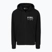 Herren Pitbull Troublemaker Sweatshirt mit Kapuze und Reißverschluss schwarz