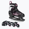 ATTABO 2-in-1 Schlittschuhe für Kinder Kylo rosa