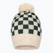 KID STORY Kinder Wintermütze Merino grün Schachbrett
