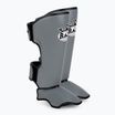 Schienbein- und Fußschützer RAJA BOXING Lightweight Shin Guards Semi Leather grey