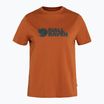Damen-Trekking-T-Shirt Fjällräven Logo braun F87146