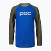 Kinder-Radsport-Langarmshirt POC Essential MTB natrium blue/epidote green