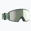 Skibrille SCOTT React AMP Pro black/aurora green/amp pro white chrome/pro green