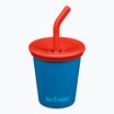 Klean Kanteen Kid's Stahl Stroh Deckel 296 ml mykonos blau Becher