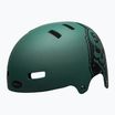 Fahrradhelm Bell Local grün schwarz/Totenkopf