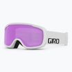 Skibrille Giro Cruz white wordmark/ amber pink