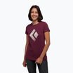 Damen Kletter-T-Shirt Black Diamond Chalked Up lila AP7300525016LRG1