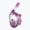 Vollgesichtsmaske zum Schnorcheln Kinder SEAC Magica black silicone/pink