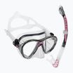 Cressi Big Eyes Evolution + Alpha Ultra Dry Tauchset schwarz/rosa