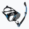 Cressi Big Eyes Evolution + Alpha Ultra Dry Tauchset schwarz/blau