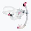 Cressi Marea + Seal Dry Jr Tauchset klar/rosa
