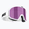 Skibrille Bliz Rave matt white/brown pink
