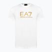 Shirt Herren EA7 Emporio Armani Train Gold Label Tee Pima Big Logo white