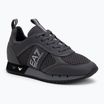 EA7 Emporio Armani Schwarz & Weiß Schnürsenkel Asphalt grau/silv.g7 Schuhe