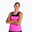 Damen Tennis Tank Top Joma Montreal fluoreszierend rosa/schwarz