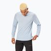 Herren NNormal Merino blau running Longsleeve