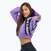 Damen Hoodie Sweatshirt NEBBIA Crop Hoodie Iconic lila