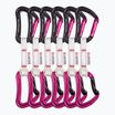 Ocun Raven QD Bio-Dyn-Ring Kletterexpress 10 cm 6 Stück rosa.