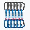 Ocun Hawk QD Zoom PA 12 cm Klettern Ausdrücke 6 Stück blau.