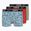 Boxershorts Herren Nike Everyday Cotton Stretch Trunk 3 Paar aquarius blue lg print/grey/uni red