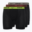 Nike Everyday Cotton Stretch Herren Boxershorts 3 Paar cyber schwarz/grau/dunkel pony