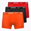 Herren Boxershorts Nike Everyday Cotton Stretch Trunk 3 Paar Team orange/uni rot/schwarz