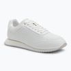 Calvin Klein Damen Schuhe HW0HW02574 Runner Lace Up Mono Pu Triple Bright White