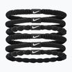 Nike Flex Haargummis 6 Stück schwarz/schwarz/weiß