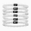 Nike Flex Haargummis 6 Stück weiß/schwarz/weiß
