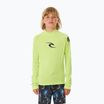 Rip Curl Brand Wave UPF Rash Vest Kinder Schwimmen Longsleeve Kalk