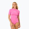 Damen Rip Curl Classic Surf UPF Rashguard Rosa Schwimmen Shirt