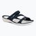 Damen-Pantoletten Crocs Swiftwater Sandal navy/white