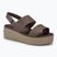 Crocs Brooklyn Low Wedge Damen Sandalen mushroom/stucco