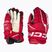 CCM Tacks XF Pro SR rot/weiße Hockeyhandschuhe