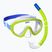 Mares Combo Jelly limette/blau/klar Kinderschnorchelset