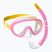 Mares Combo Jelly rosa/gelb/klar Kinderschnorchelset