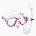 Schnorchelset für Kinder Mares Tapu Jr pink/white/clear