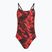 Damen-Einteiliger Badeanzug TYR Durafast Elite Waveform Cutoutfit red