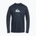 Quiksilver Solid Streak Marineblazer/weißes Longsleeve zum Schwimmen für Männer