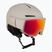 Skihelm Salomon Osmo Pro Sigma Photo light bronze met/black/poppy red