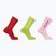 Socken Salomon Everyday Crew 3 Paar flame scarlet/dark citron