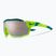 Sonnenbrille Nike Show X Rush matte volt/chrome mirror