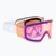 Skibrille Damen Giro Ella white bliss/Rosa gold/infrared
