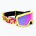 Kinder-Skibrille Giro Chico 2.0 Jr Yellow flowers/amber pink