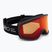 Skibrille Giro Cruz black stacked/amber scarlet