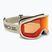 Skibrille Giro Cruz stone stacked/amber scarlet